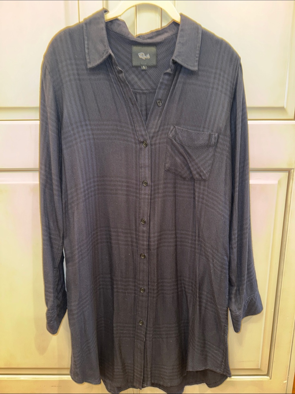 Rails Navy Plaid Bianca Shirtdress